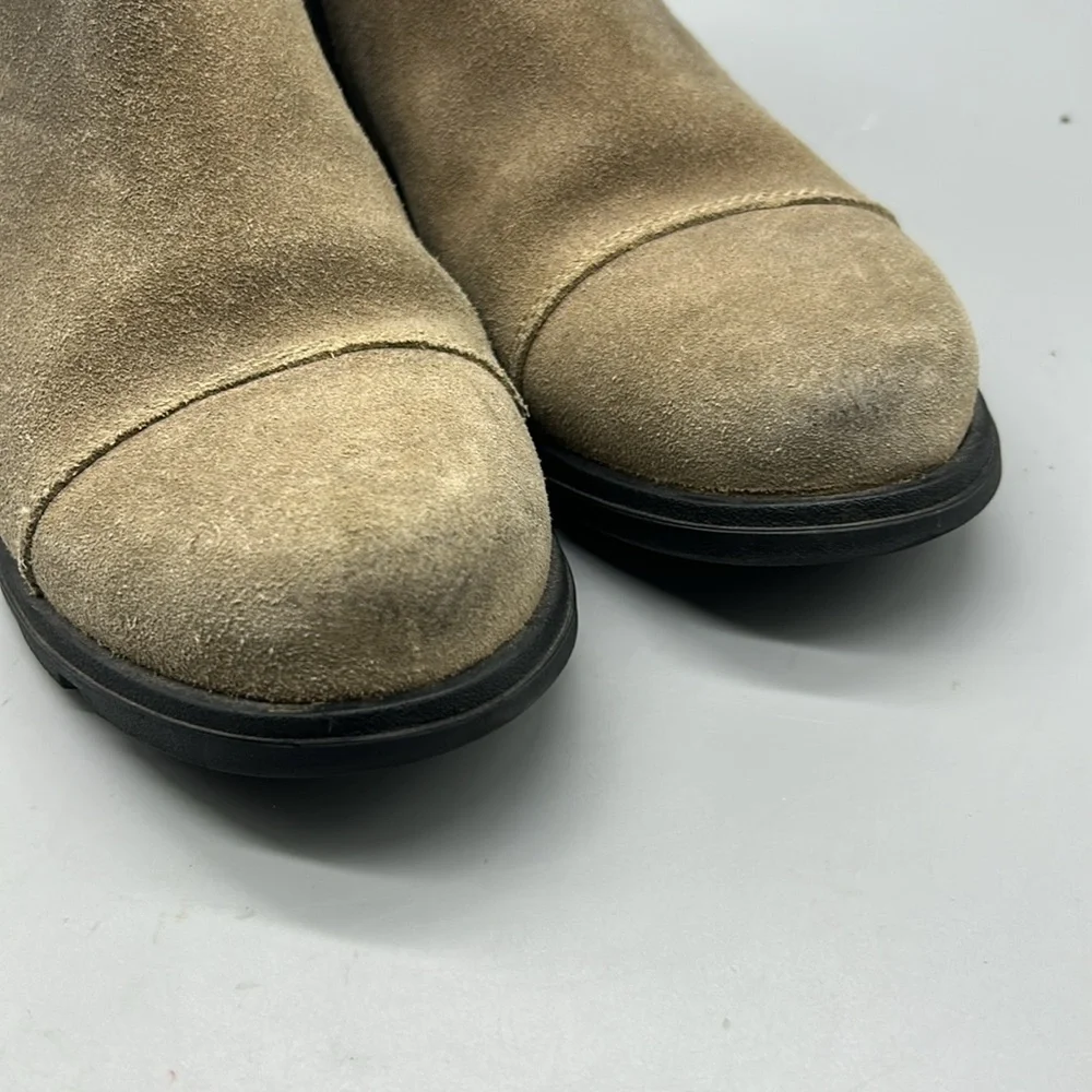 Sorel Major Low Chelsea Ankle Booty Tan Zebra Sz 7